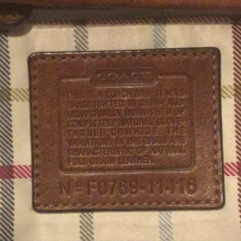 Coach small leather bag